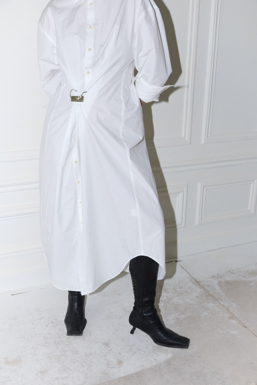 LUCA Dress White Popeline