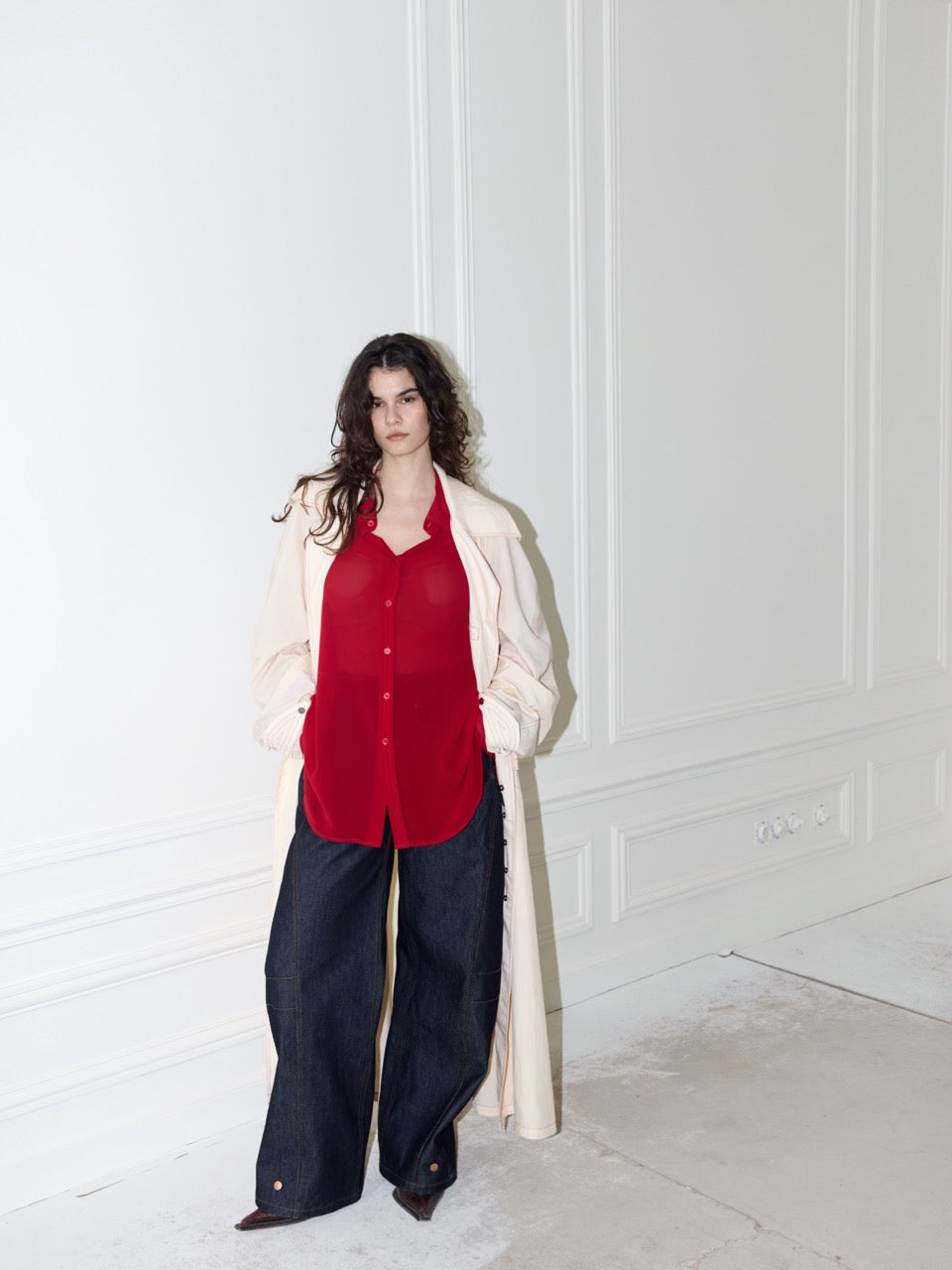 DOM Shirt Silk Cherry