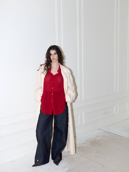 DOM Shirt Silk Cherry