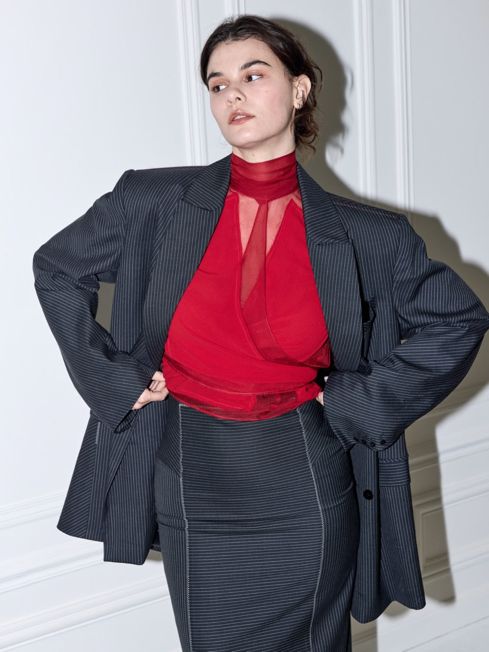PAULINE Blazer Pinstripe Suit