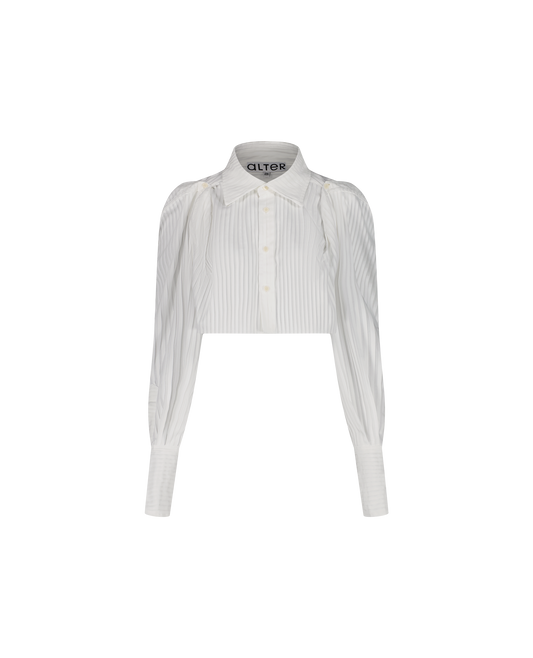 DOMI SHIRT COTON PINTUCKS