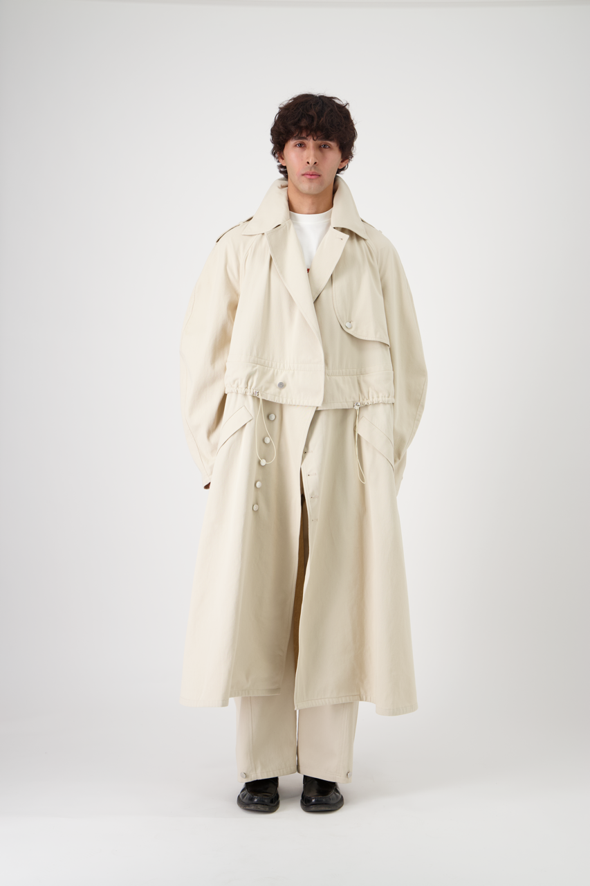 CARAVEL Trench Coat Recycled Cotton Gabardine GRS – Alter-designs CARAVEL Trench Coat Recycled Cotton Gabardine GRS – Alter-designs