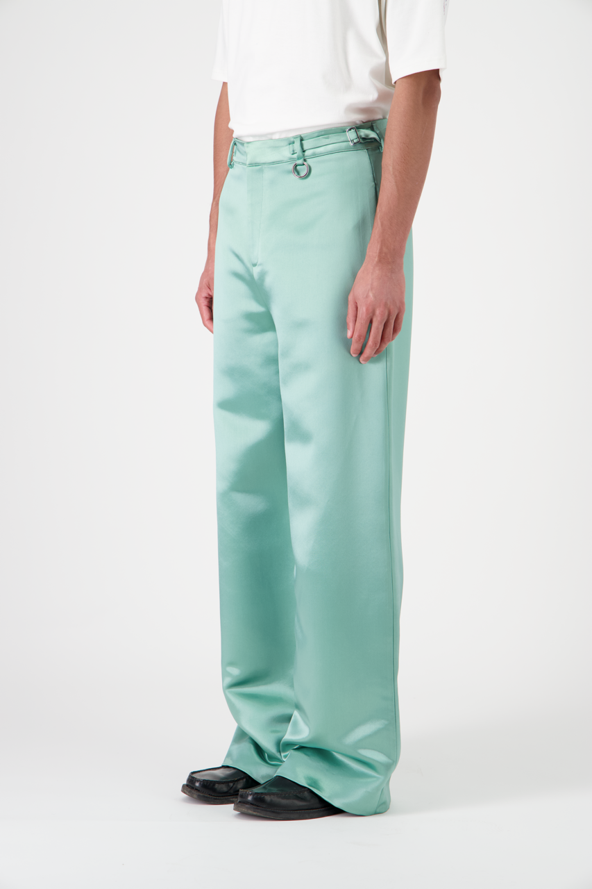 GEORGIO Pants Textured Silk Crepe