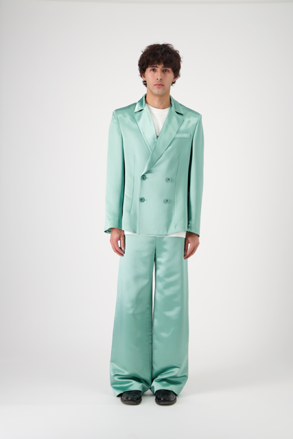 MARGOT Blazer Textured Silk Crepe