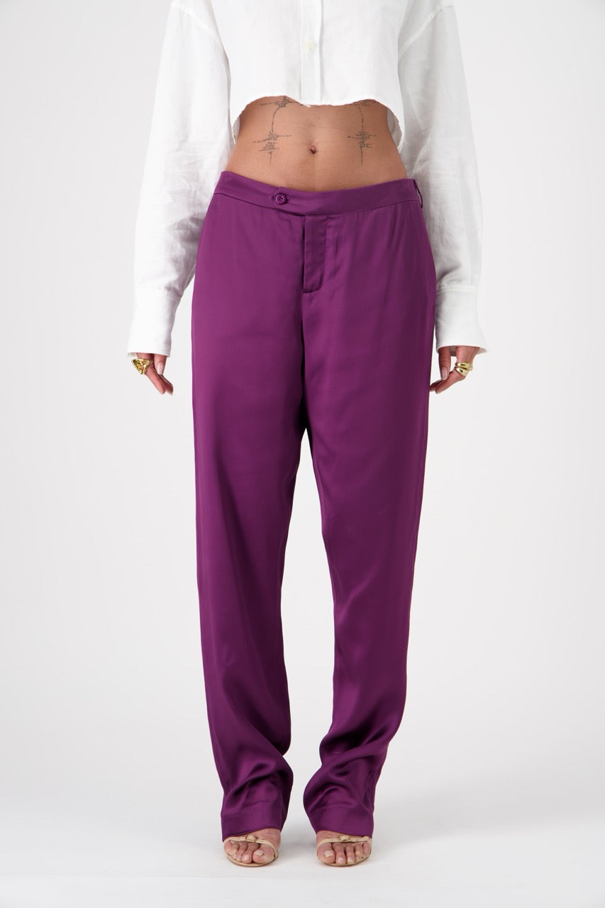 CHUCK PANTS VISCOSE SATIN