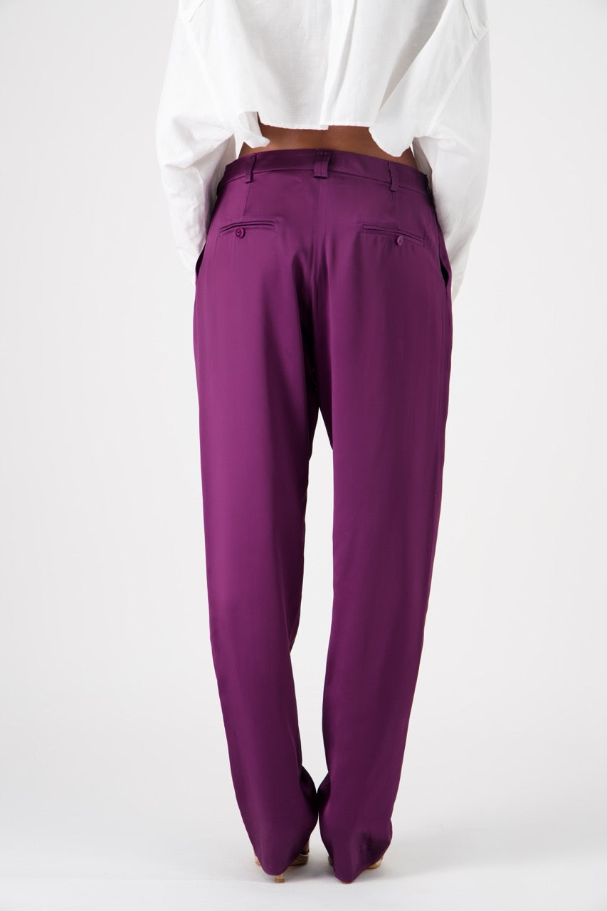 CHUCK PANTS VISCOSE SATIN