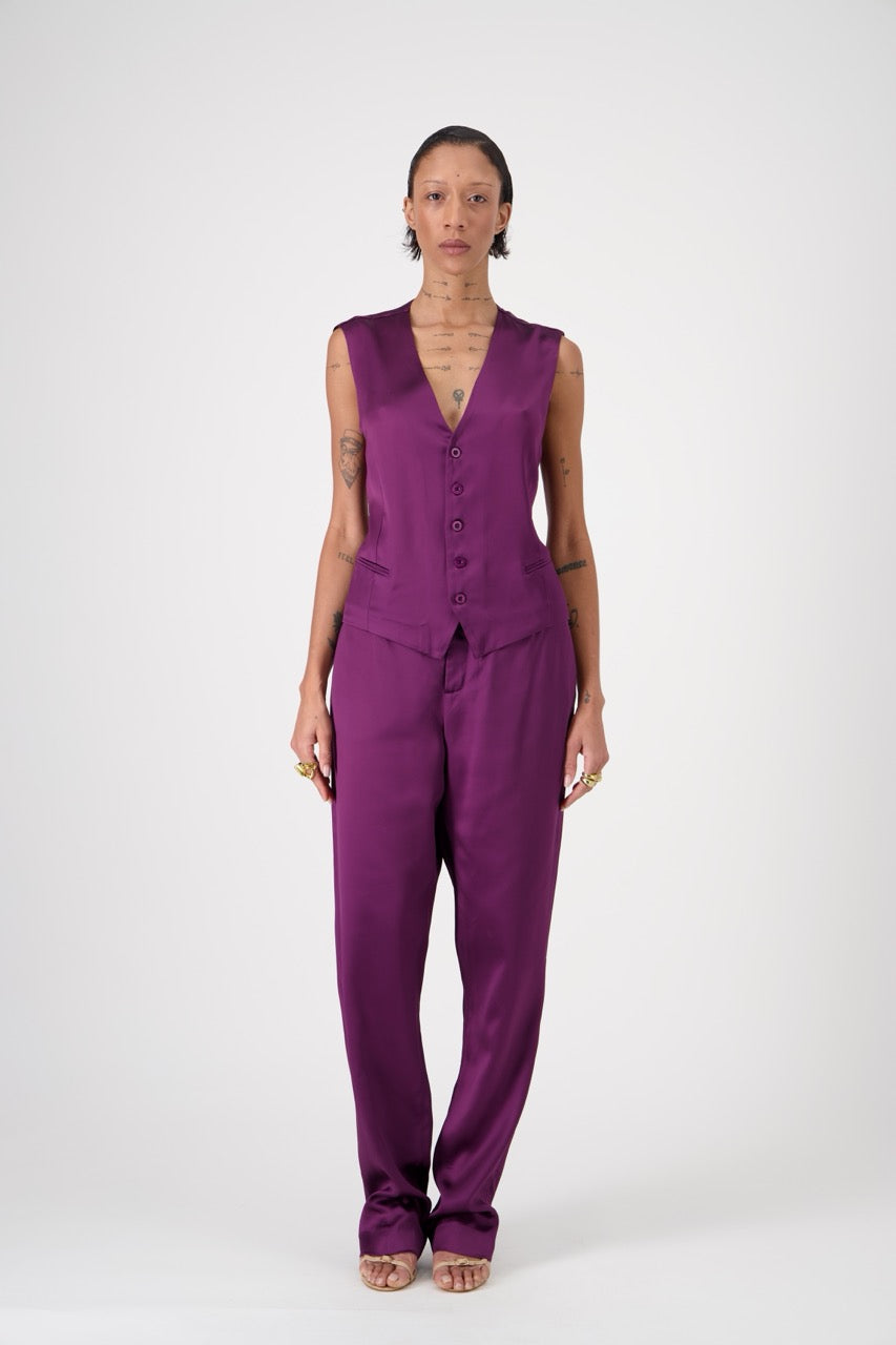 CHUCK Pants Viscose Satin