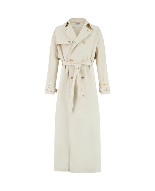 APPOLO WHITE DENIM COAT