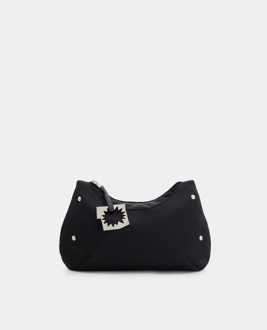 CULOTTE bag in black, nacked, Alter Designs signature accessory, front view