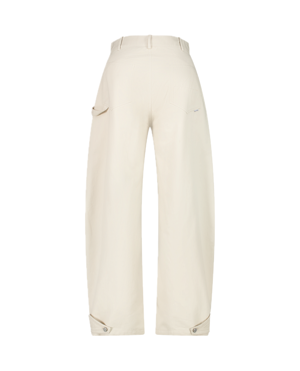 BILLY cotton gabardine workwear trousers, back view
