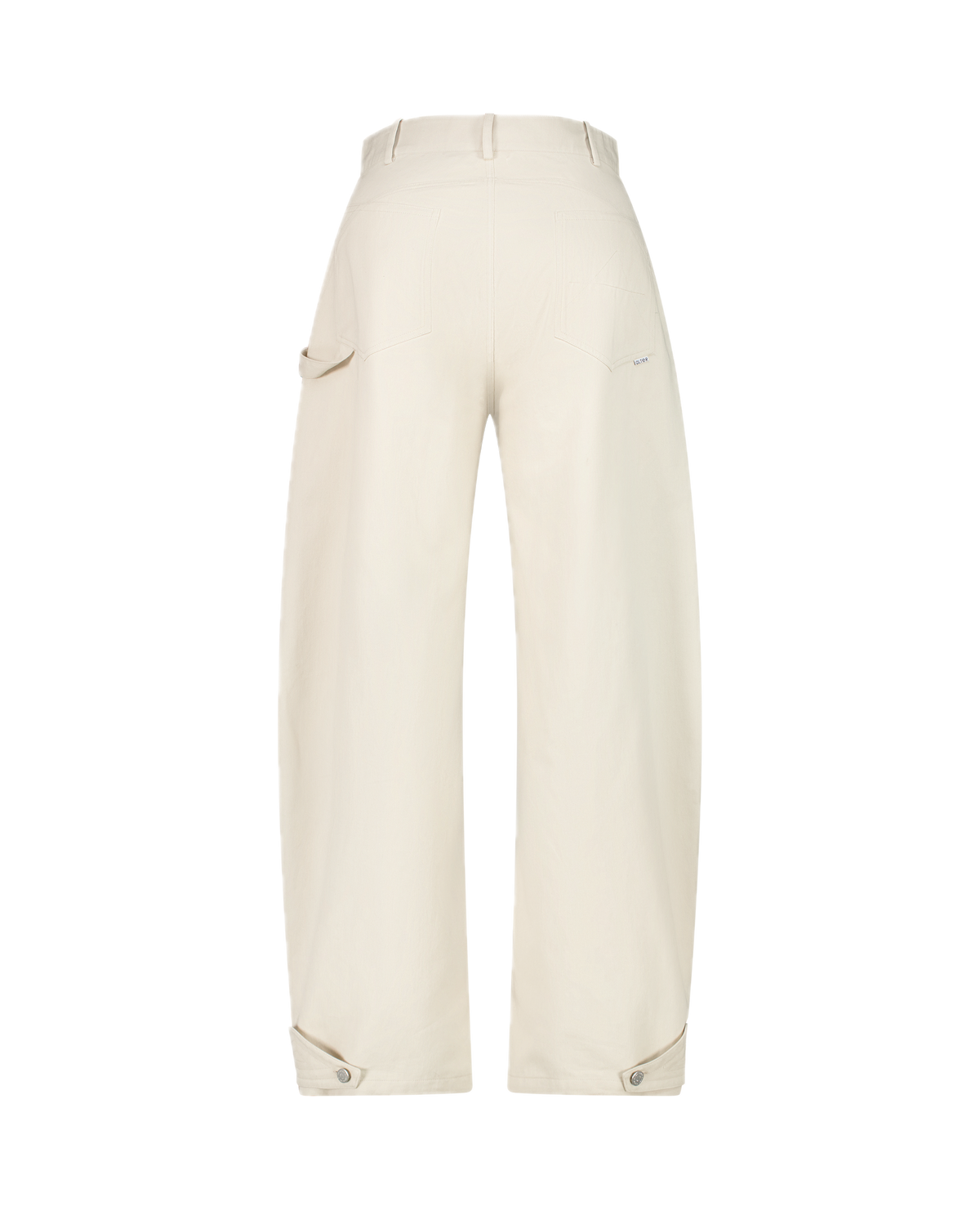 BILLY cotton gabardine workwear trousers, back view