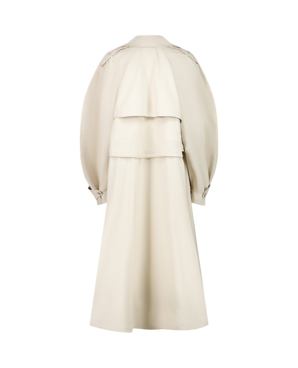 CARAVEL cotton gabardine trench coat, full-length back view