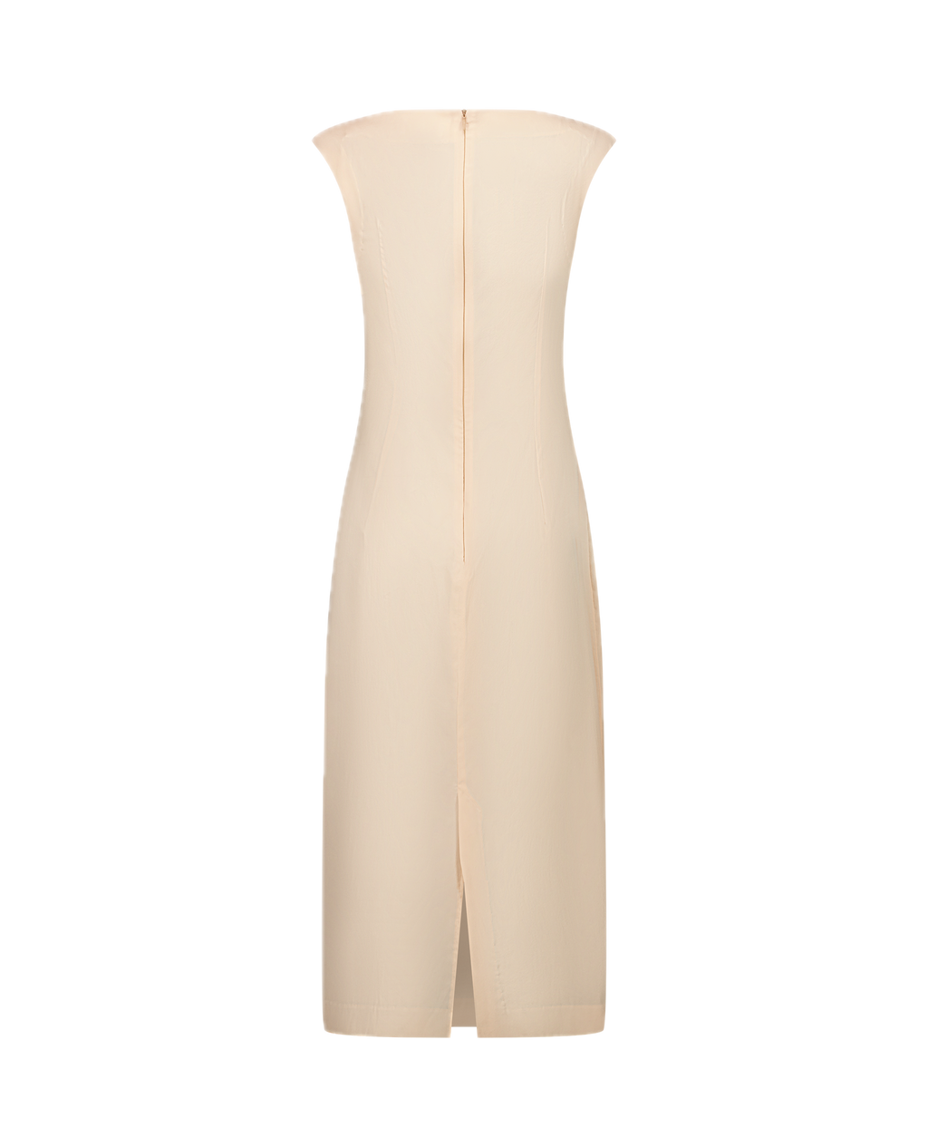 TANYA light silk muslin long dress, back view on model