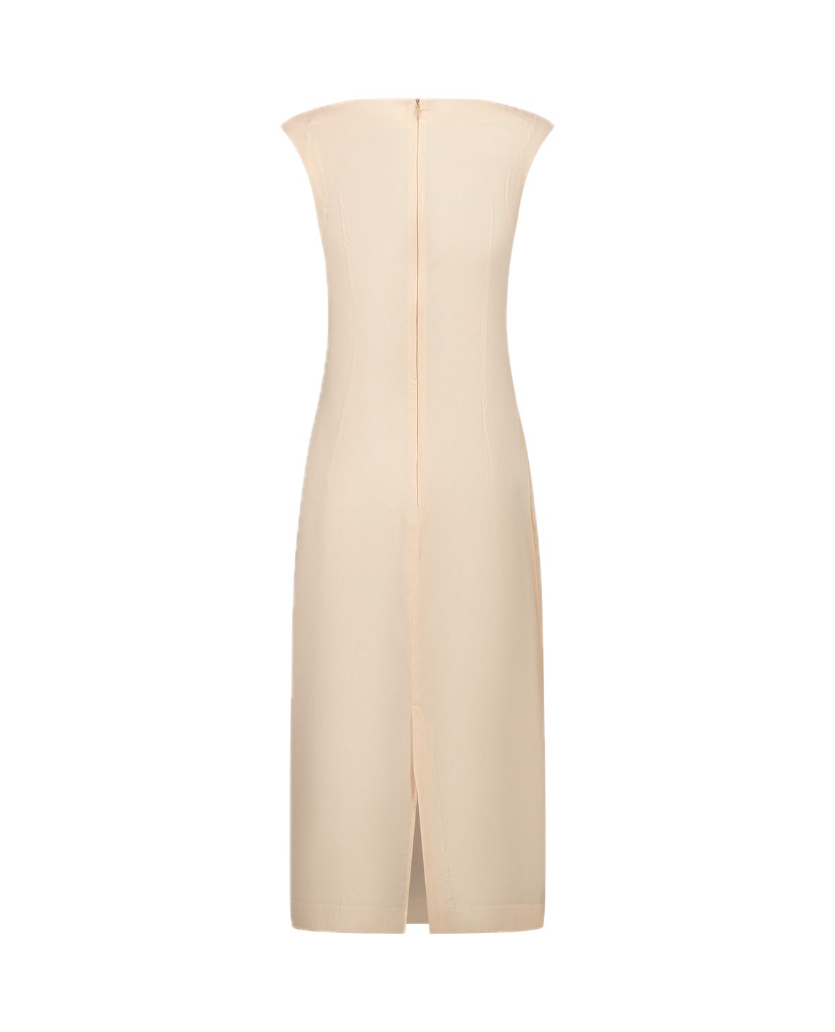 TANYA light silk muslin long dress, back view on model