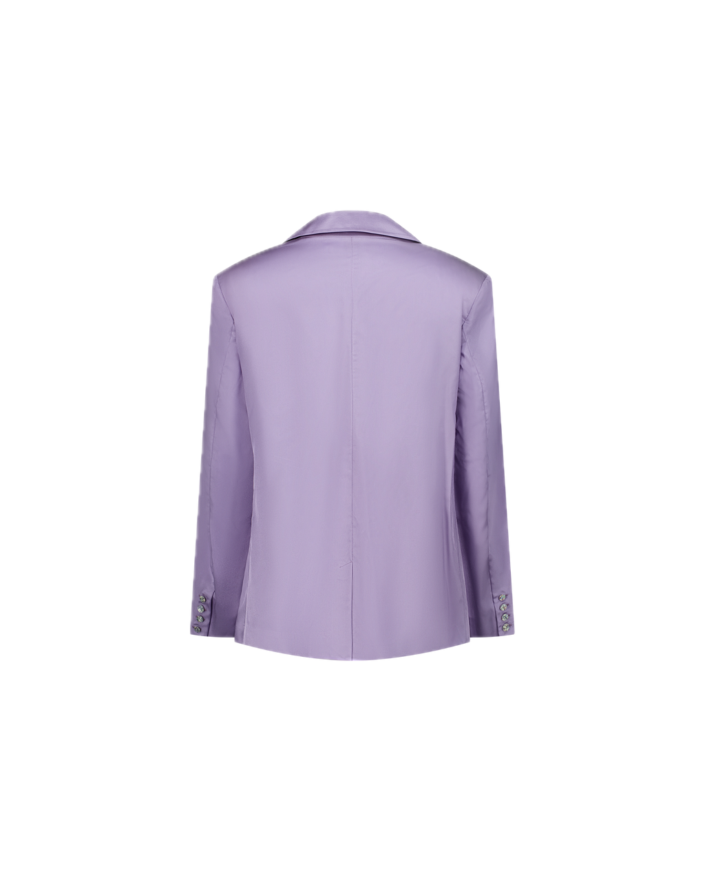 MARGUERITE oversized double-breasted twill blazer, back view