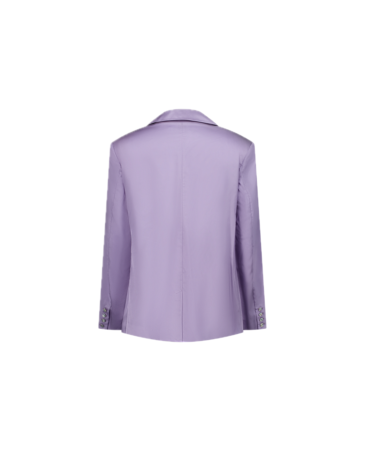 MARGUERITE oversized double-breasted twill blazer, back view