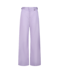 GEORGIO fluid twill wide-leg trousers, lila color, front view