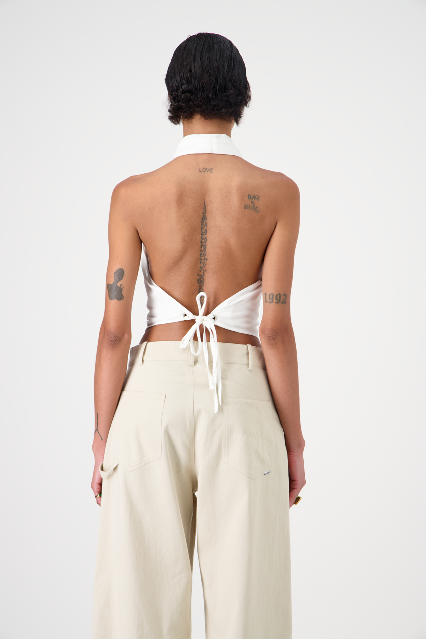PIPAS Top Textured Cotton & Linen Canvas