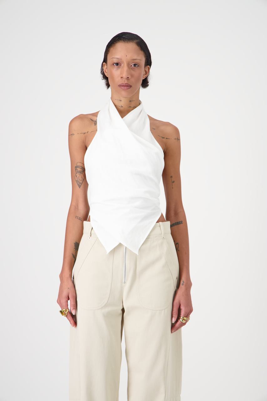 PIPAS Top Textured Cotton & Linen Canvas