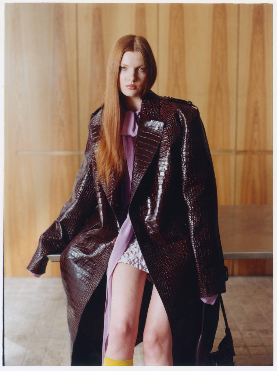 NALLA LEATHER COAT