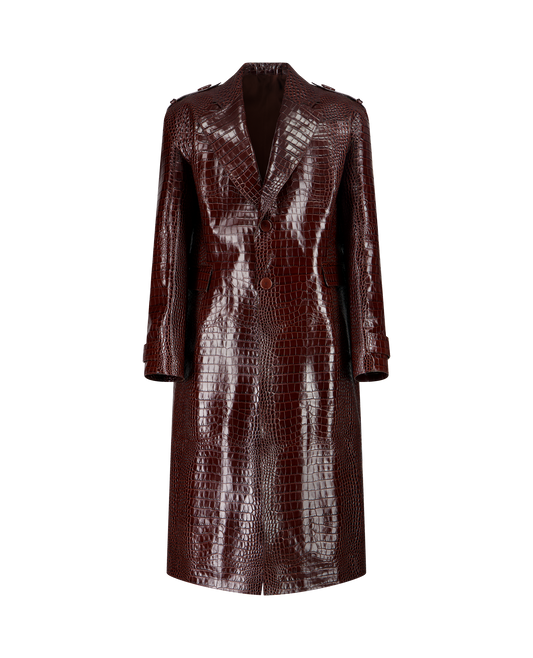 NALLA LEATHER COAT