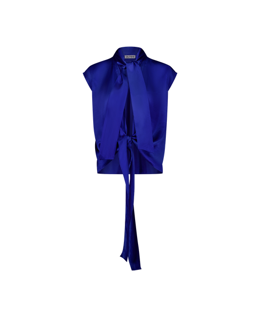 LAVI Shirt Vegan Silk Blue