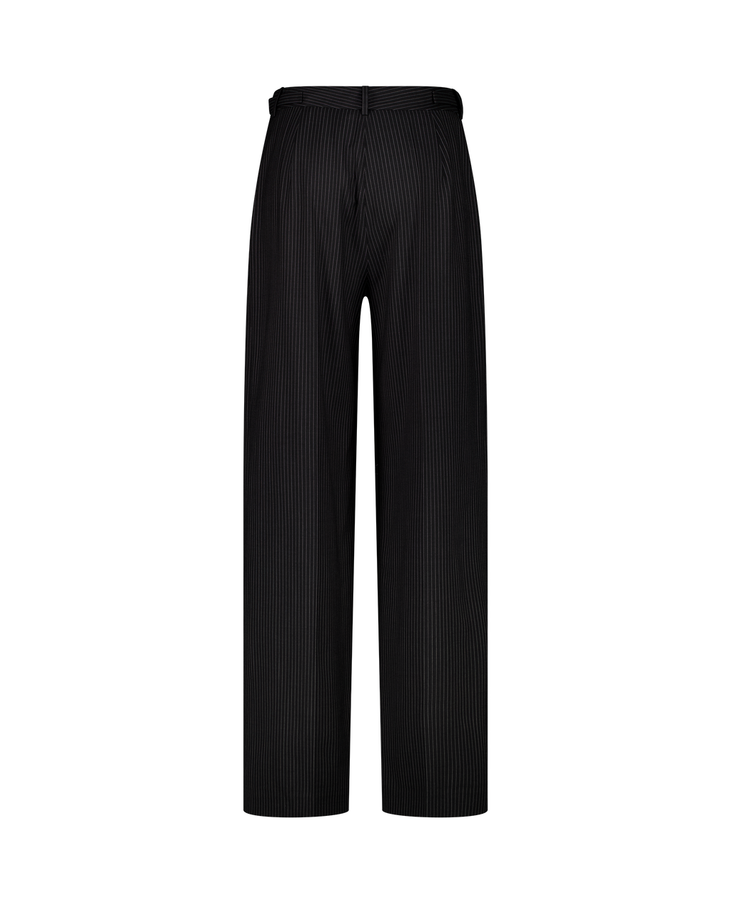 GEORGIO pinstripe suit trousers, straight-leg, back view