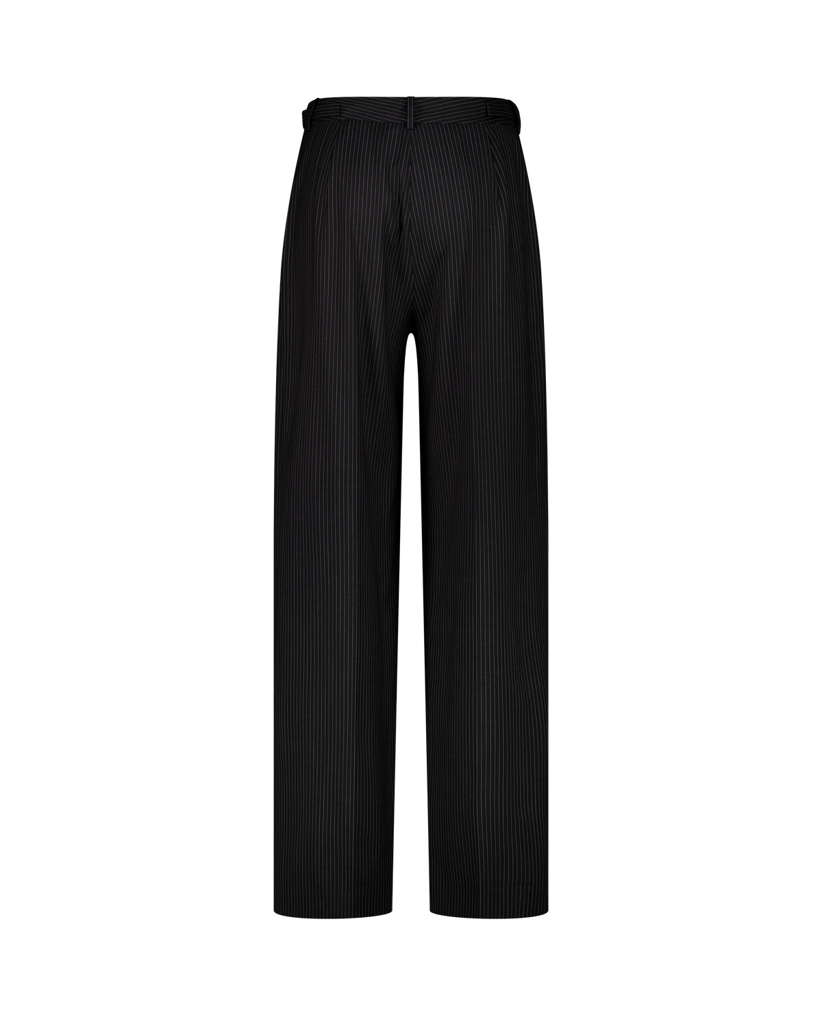 GEORGIO pinstripe suit trousers, straight-leg, back view